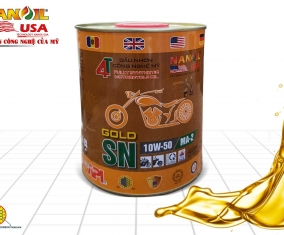 NANOIL USA 4T FULLY SYNTHETIC GOLD SN RACING  10W-50 0.8L/1L