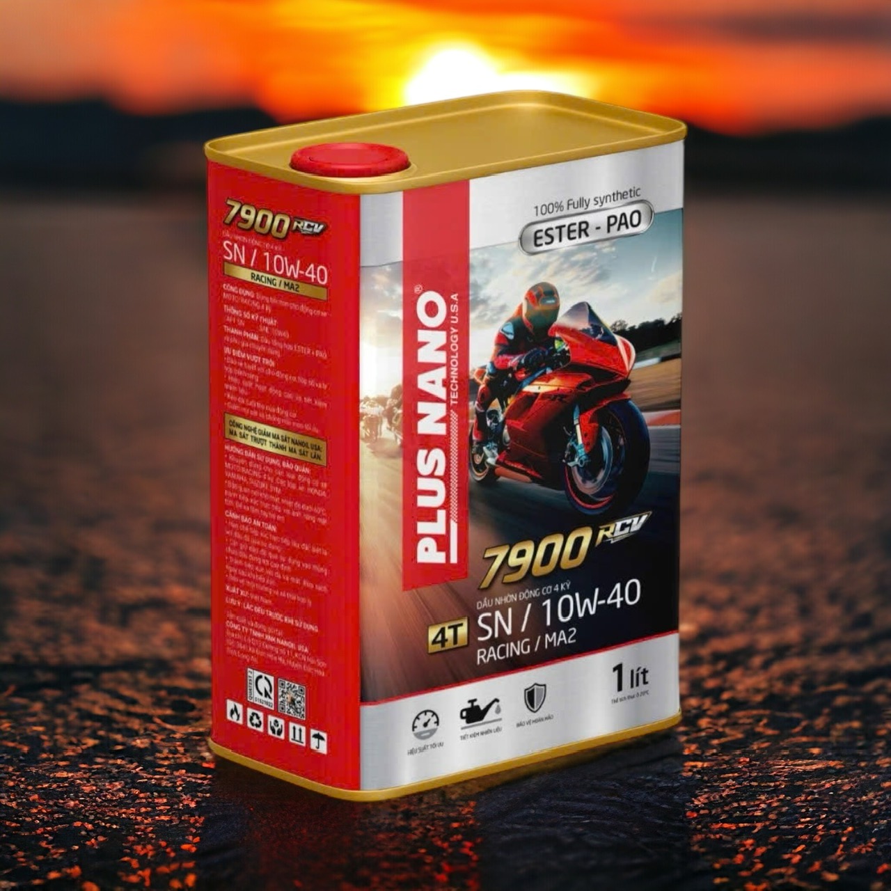 PLUS NANO ESTER & PAO SN RACING 10W-40 1L