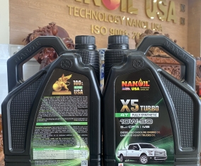 NANOIL USA TURBO ĐỘNG CƠ XĂNG & DIESEL X5 SJ/CF-4 10W-50 4L