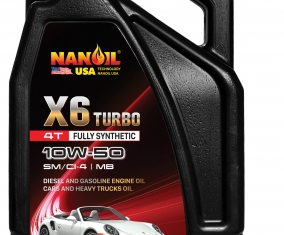 NANOIL USA TURBO ĐỘNG CƠ XĂNG & DIESEL X6 SM/CI-4 10W-50 6L